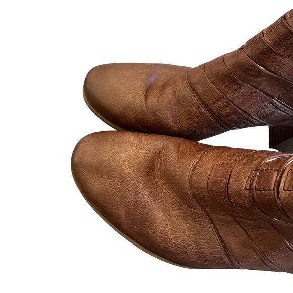 Josef Seibel Bonnie Ankle Booties Cage Cutout Brown Heel Leather Size 39 Women's - Picture 9 of 15